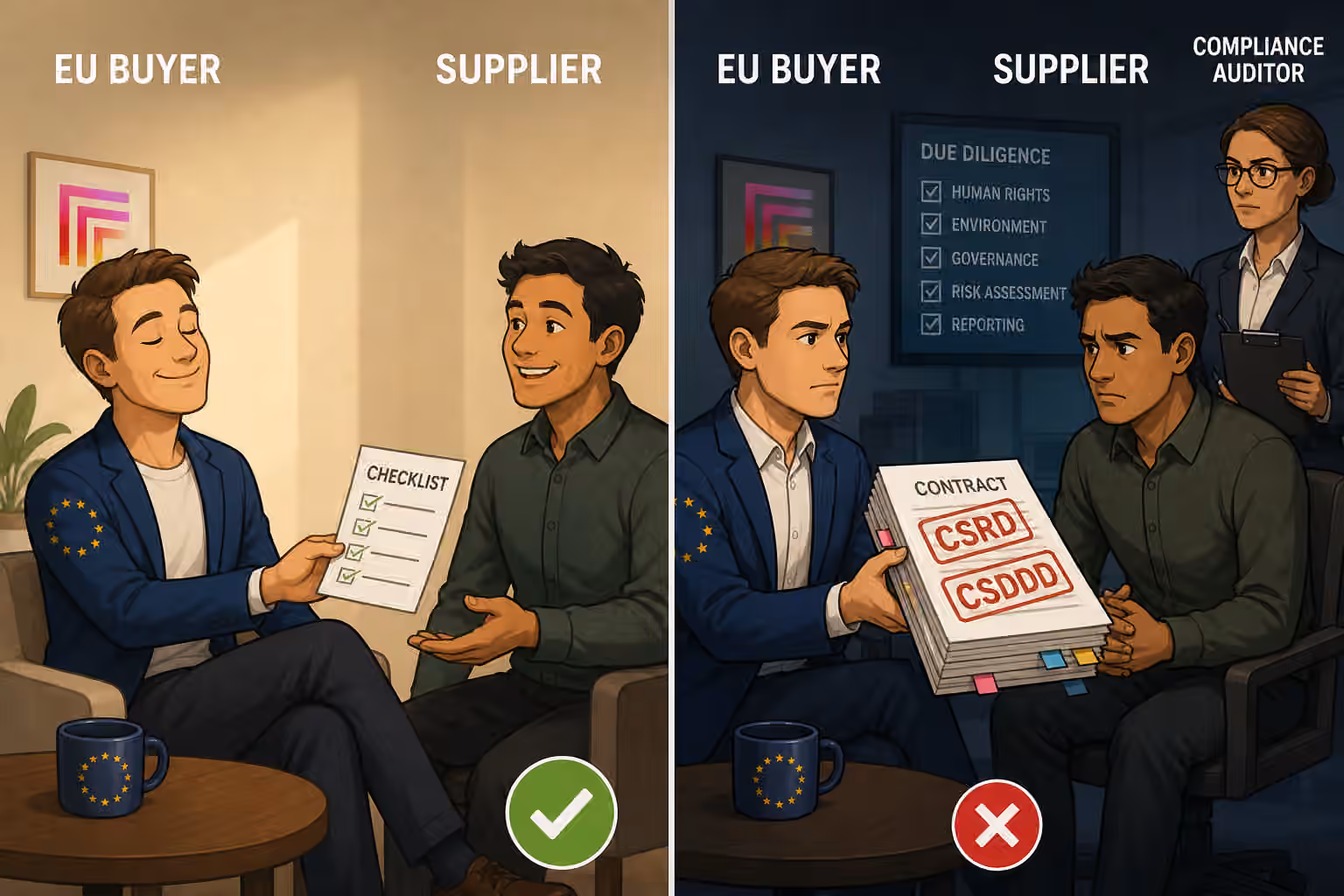How EU buyers are changing their supplier requirements because of CSRD and CSDDD