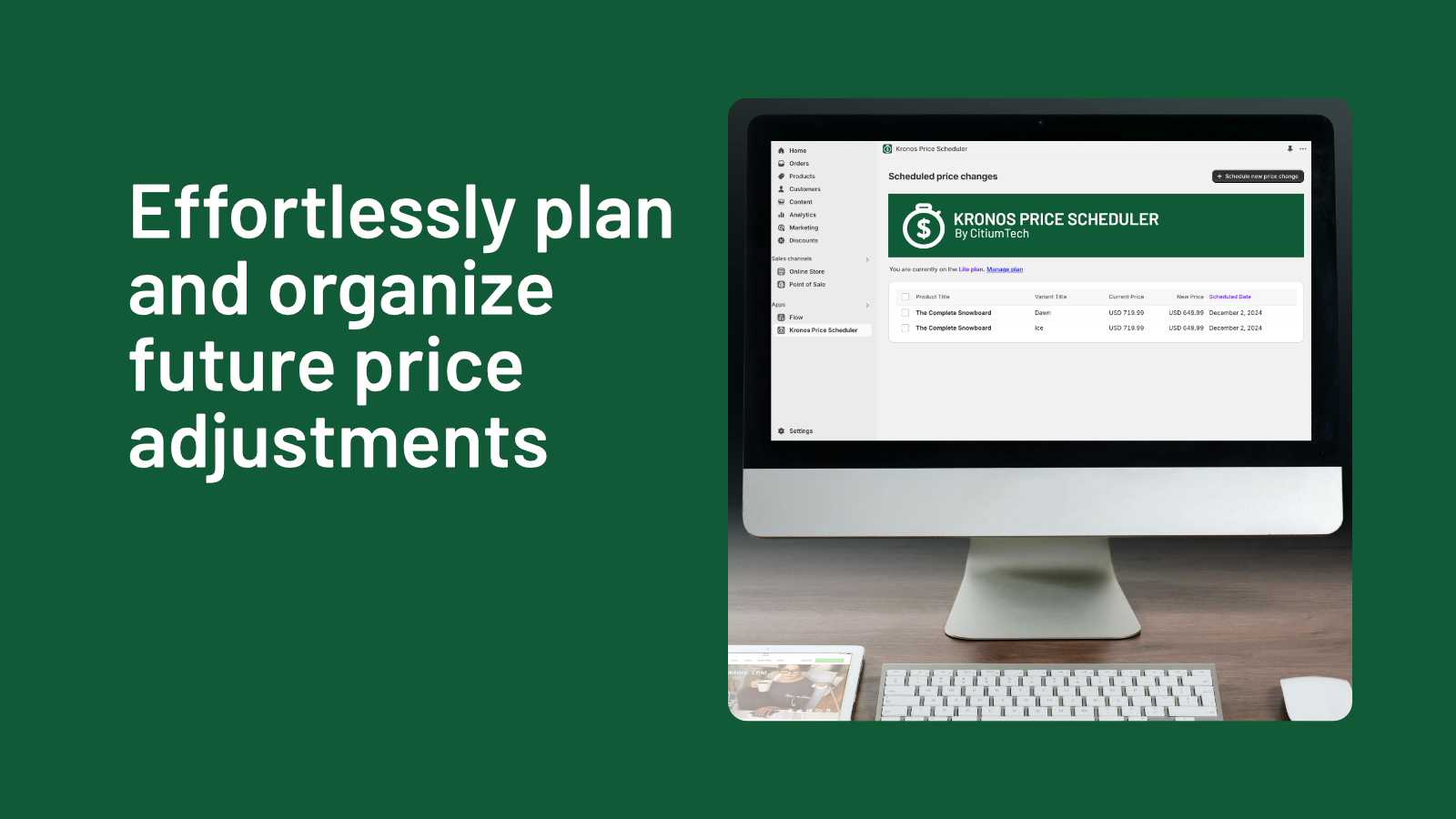 Kronos Price Scheduler